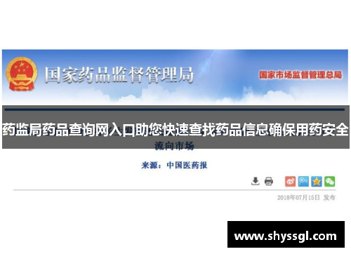 药监局药品查询网入口助您快速查找药品信息确保用药安全
